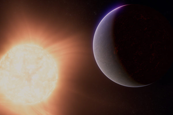 55 Cancri e, còn được gọi là Janssen. Đây là một siêu Trái Đất, một hành tinh đất đá lớn hơn Trái Đất nhưng nhỏ hơn Hải Vương Tinh. Ảnh kỹ thuật số. (Ảnh: NASA, ESA, CSA, Ralf Crawford (STScI))