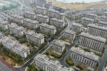 Các khu chung cư ở Hoài An, tỉnh Giang Tô thuộc miền đông Trung Quốc, hôm 16/11/2022. (Ảnh: STR/AFP qua Getty Images)