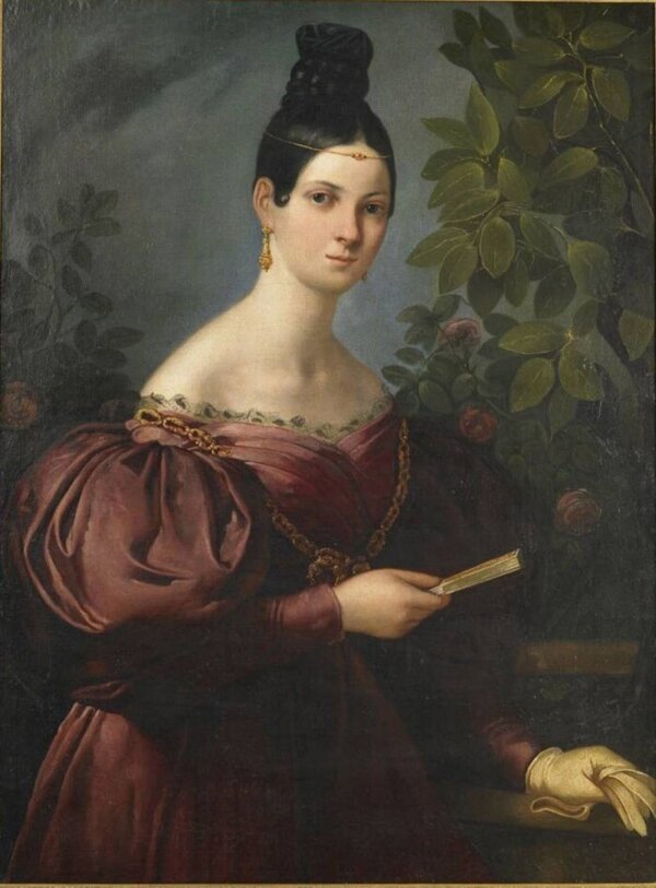 Bức chân dung nữ ca sỹ Maria Malibran do một họa sỹ vô danh vẽ khoảng năm 1834. (Ảnh: Tư liệu công cộng)
