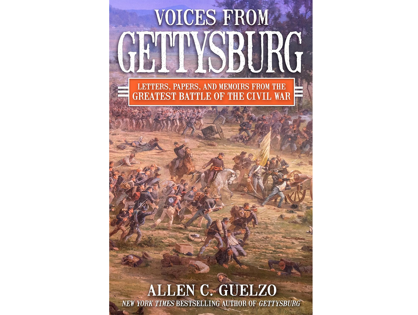 Bìa cho ấn bản bìa cứng năm 2024 của cuốn “Tiếng Nói Từ Gettysburg” (Voices From Gettysburg) của tác giả Allen C. Guelzo. (Ảnh: Tư liệu công cộng)