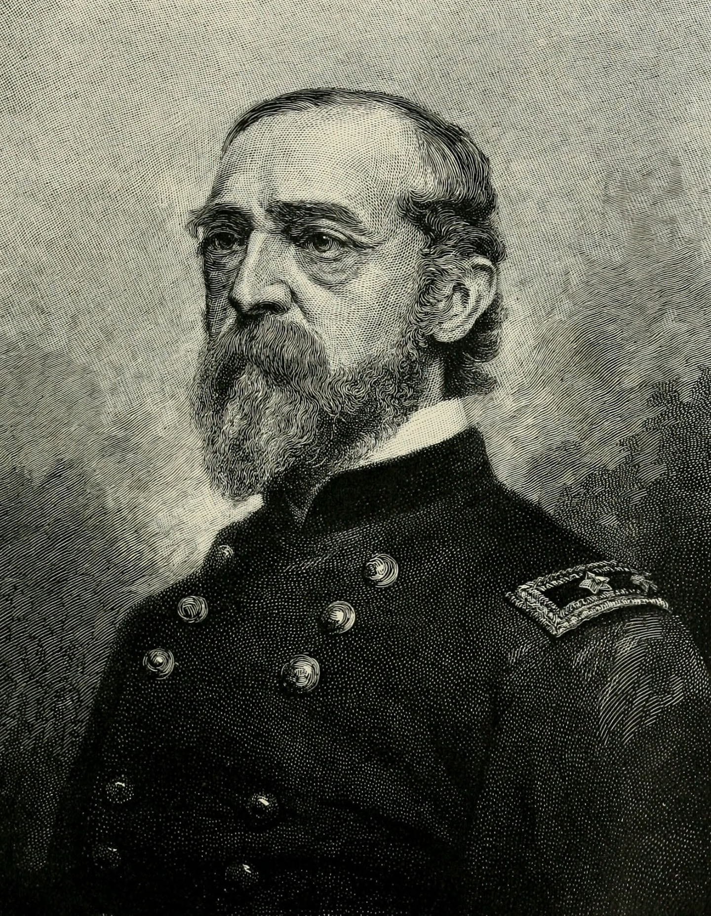 Một bản khắc minh họa về Thiếu tướng George G. Meade từ cuốn sách “Tổng Thống Abraham Lincoln: Một Lịch Sử,” xuất bản năm 1890. Lưu trữ Internet. (Ảnh: Tư liệu công cộng)