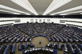 Phòng họp của Nghị viện Âu Châu. (Ảnh: Frederic Florin/AFP qua Getty Images)