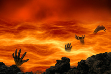 Cựu mục sư người Mỹ John Burke đã nghiên cứu hơn một ngàn trường hợp trải nghiệm cận tử. Nhiều người nói rằng họ đã du hành đến thiên đường hoặc địa ngục trong khoảng thời gian cận tử. Đây là hình ảnh minh họa về địa ngục. (Ảnh: Shutterstock)