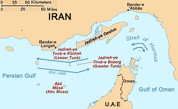Đảng Cộng sản Trung Quốc một lần nữa khiến đồng minh Iran bất mãn về vấn đề tranh chấp ba hòn đảo ở Vịnh Ba Tư là Greater Tunb, Lesser Tunb, và Abu Musa. (Ảnh: Tư liệu Công cộng)