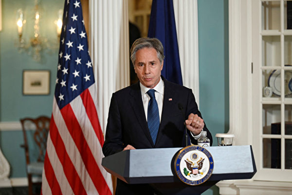 Ngoại trưởng Hoa Kỳ Antony Blinken nói chuyện trong cuộc họp báo tổ chức tại Bộ Ngoại giao Hoa Kỳ ở Thủ đô Hoa Thịnh Đốn, hôm 18/06/2024. (Ảnh: Olivier Douliery/AFP qua Getty Images)