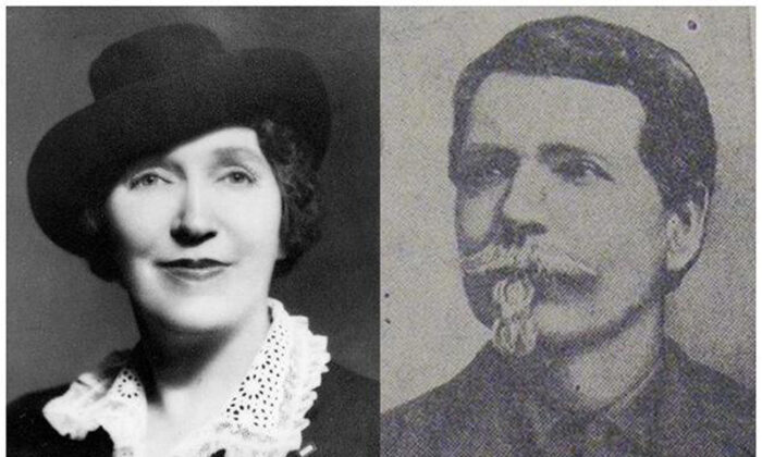 Ông William Jackson Smart (phải) và con gái Sonora Smart Dodd. (Ảnh: Tư liệu công cộng)