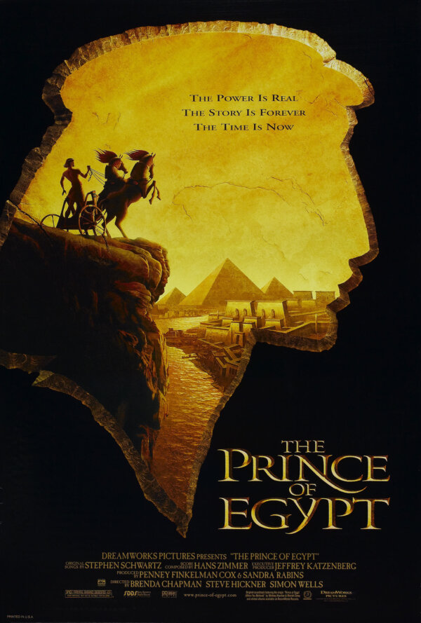 Bích chương phim chiếu rạp “The Prince of Egypt” (Hoàng tử Ai Cập). (Ảnh: DreamWorks Pictures)