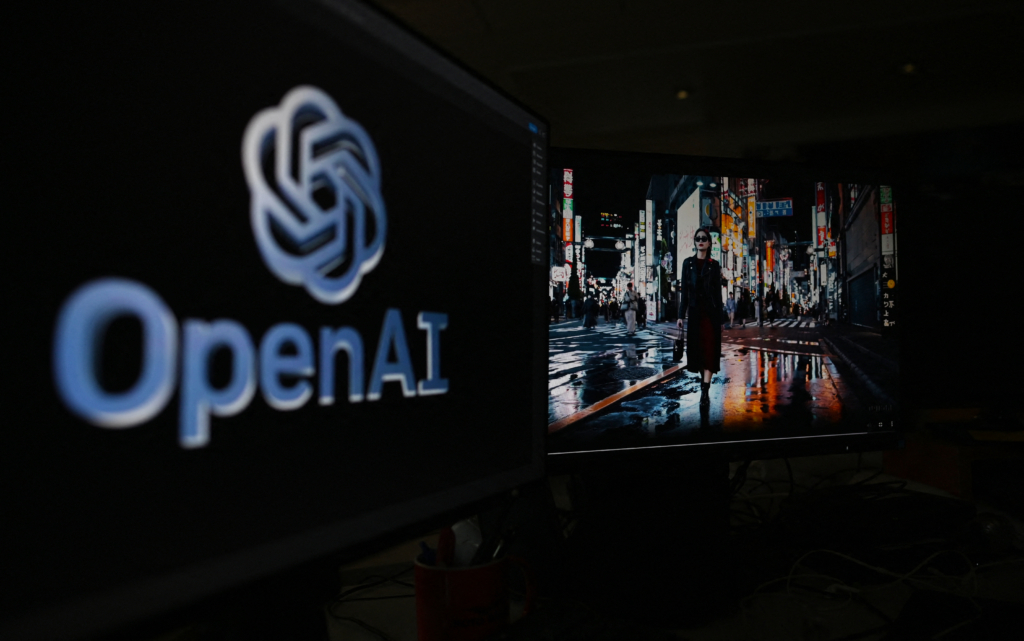 Một bức ảnh cho thấy một cảnh trong một đoạn video được tạo ra bởi “Sora” (một công cụ trí tuệ nhân tạo mới do công ty OpenAI công bố), tại Paris, vào ngày 16/02/2024. (Ảnh: Stefano Rellandini/AFP qua Getty Images)