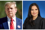 (Ảnh bên trái) Cựu Tổng thống Donald Trump. (Ảnh bên phải) Thẩm phán Địa hạt Liên bang Aileen Cannon. (Ảnh: Joe Raedle/Getty Images; Địa hạt Liên bang phía Nam của Florida)