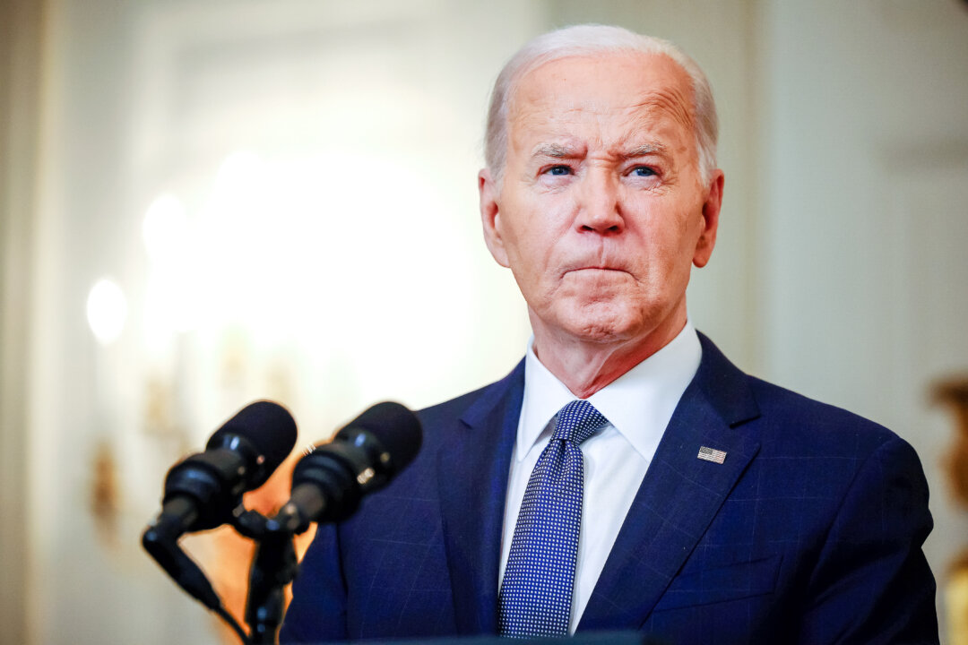 Tổng thống Joe Biden trình bày tại Tòa Bạch Ốc hôm 31/05/2024. (Ảnh: Chip Somodevilla/Getty Images)
