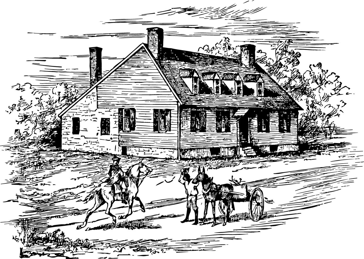 Trang trại Ferry nằm ở Fredericksburg là ngôi nhà thời thơ ấu của George Washington. (Ảnh: Shutterstock)