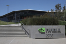 Ảnh chụp trụ sở công ty Nvidia tại Santa Clara, California, hôm 21/05/2024. (Ảnh: Justin Sullivan/Getty Images)