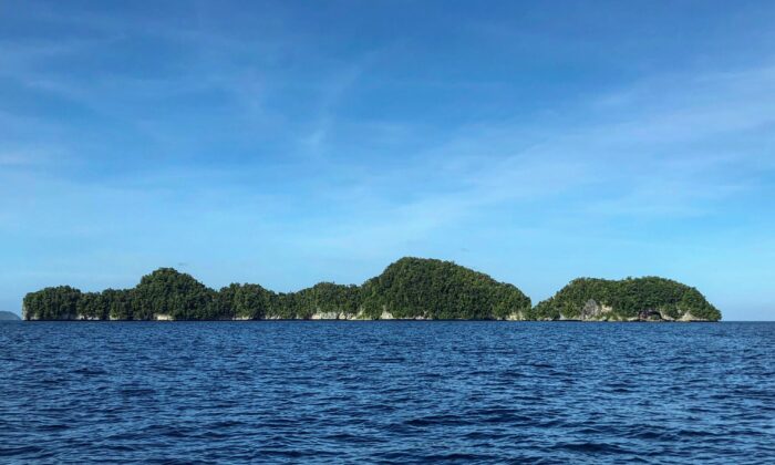 Toàn cảnh quần đảo Rock của quốc đảo Palau ở Thái Bình Dương vào ngày 15/02/2018. (Ảnh: Mikhail Flores/AFP qua Getty Images)