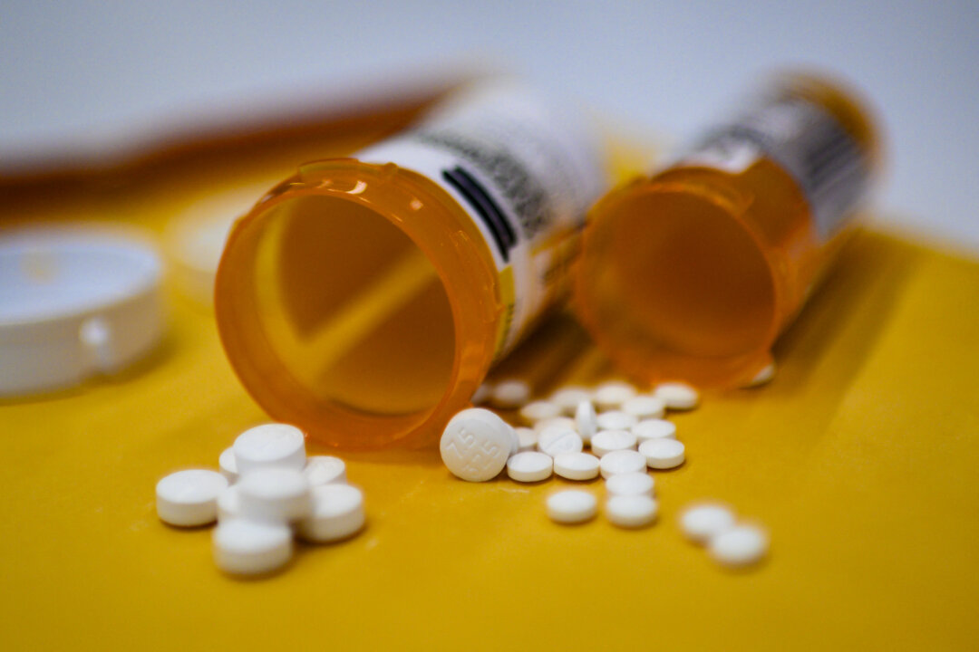 Viên nén thuốc giảm đau opioid Oxycodone được giao theo toa vào ngày 18/09/2019. (Ảnh: Eric Baradata/AFP qua Getty Images)