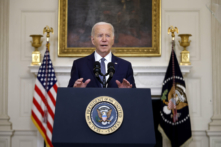 Tổng thống Joe Biden nhận xét về Trung Đông tại Tòa Bạch Ốc hôm 31/05/2024. (Ảnh: Chip Somodevilla/Getty Images)