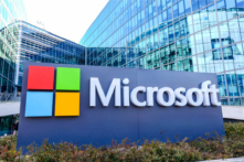 Trụ sở của Tập đoàn Microsoft tại Issy-les-Moulineaux, gần Paris, Pháp, vào ngày 18/04/2016. (Ảnh: Charles Platiau/Reuters)