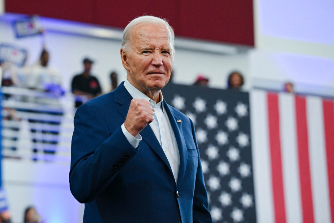 President Joe Biden arrives to speak during a campaign event in Detroit on July 12, 2024. (Mandel Ngan/AFP via Getty Images)