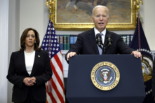 Tổng thống Hoa Kỳ Joe Biden có bài bình luận về vụ ám sát cựu Tổng thống Đảng Cộng Hòa Donald Trump tại Tòa Bạch Ốc hôm 14/07/2024 ở Thủ đô Hoa Thịnh Đốn. (Ảnh của Kevin Dietsch/Getty Images)