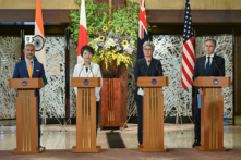 (Từ trái sang phải) Ngoại trưởng Ấn Độ Subrahmanyam Jaishankar, Ngoại trưởng Nhật Bản Yoko Kamikawa, Ngoại trưởng Úc Penny Wong, và Ngoại trưởng Hoa Kỳ Antony Blinken tham dự một cuộc họp báo sau Hội nghị Bộ trưởng Bộ tứ tại Nhà khách Iikura ở Tokyo, hôm 29/07/2024. (Ảnh: Kazuhiro Nogi/AFP qua Getty Images)